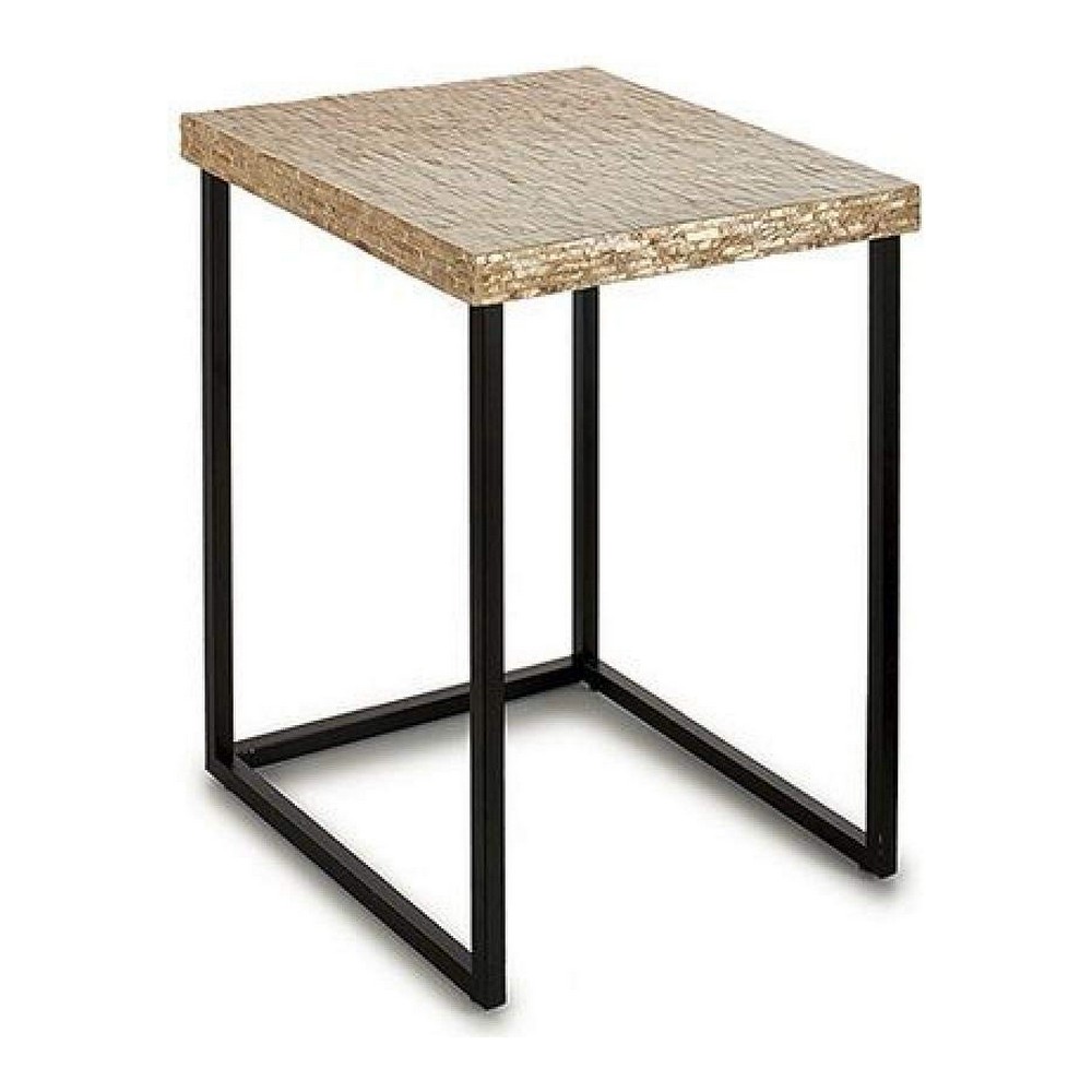 Sidobord Gift Decor Vit Beige Gyllene 47 x 62 x 47 cm