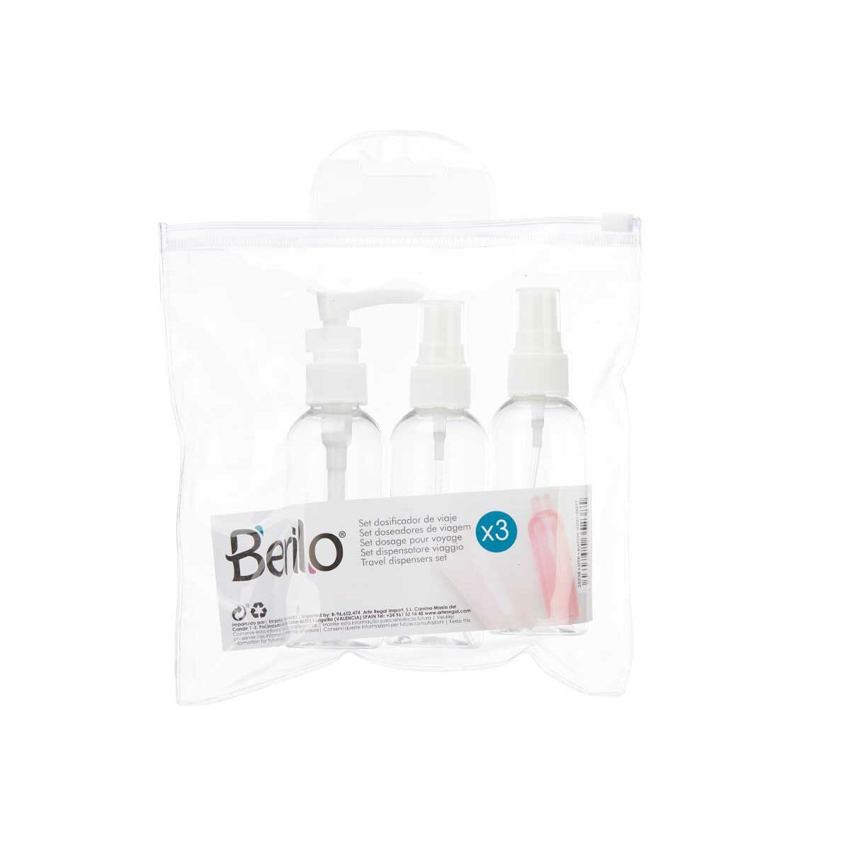 Travel Sett Berilo CH56289 Vit Transparent Plast (36 antal) - 2