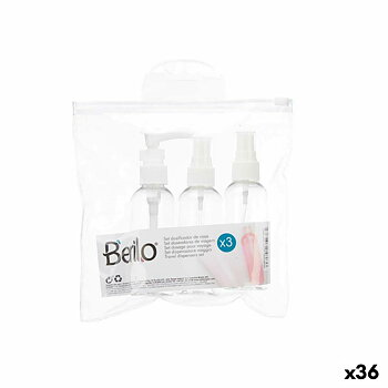 Travel Sett Berilo CH56289 Vit Transparent Plast (36 antal)