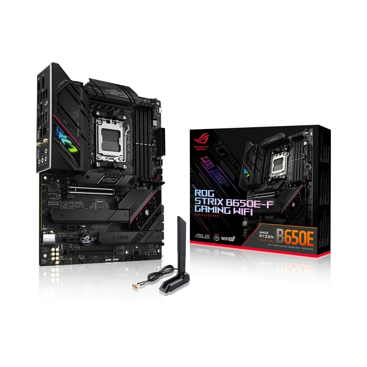 Moderkort Gigabyte ROG STRIX B650E-F GAMING WIFI AMD B650 AMD AM5 - 5