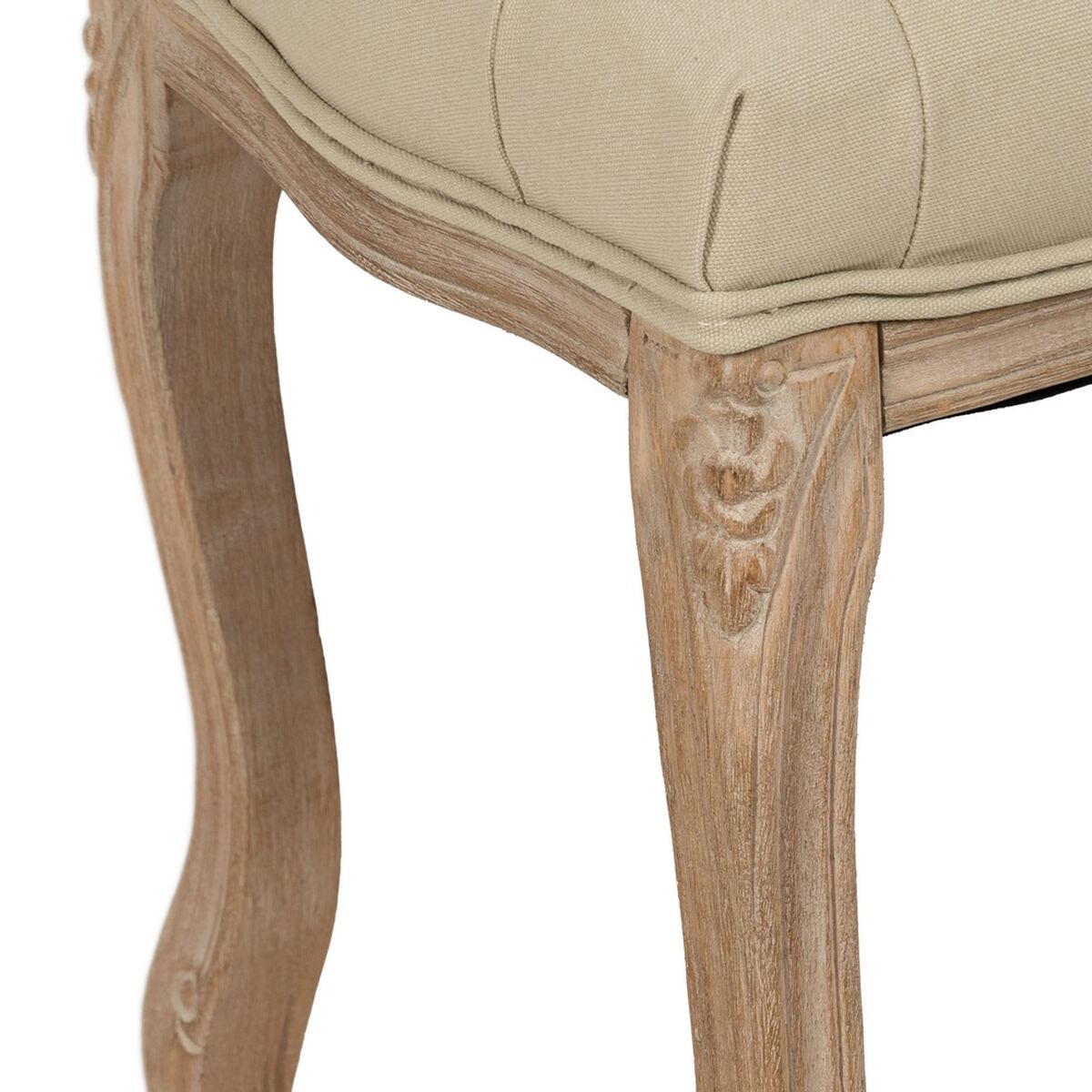 Sittpall Beige Gummiträ 110 x 47 x 36 cm - 7