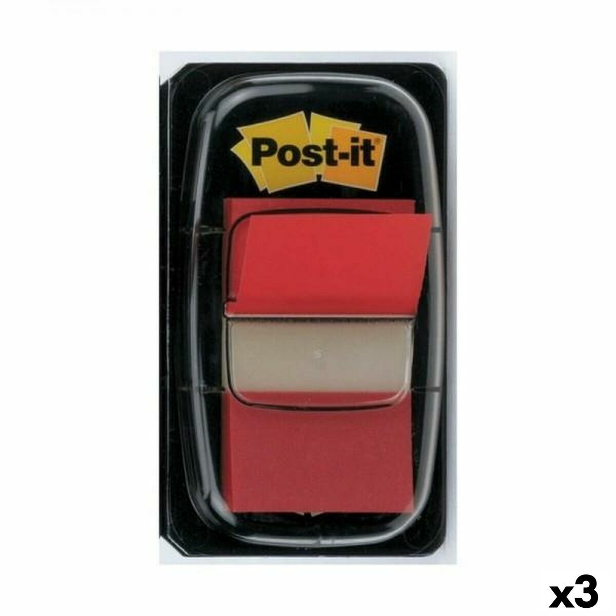 Klisterlappar Post-it Index 25 x 43 mm Röd (3 antal) - 3