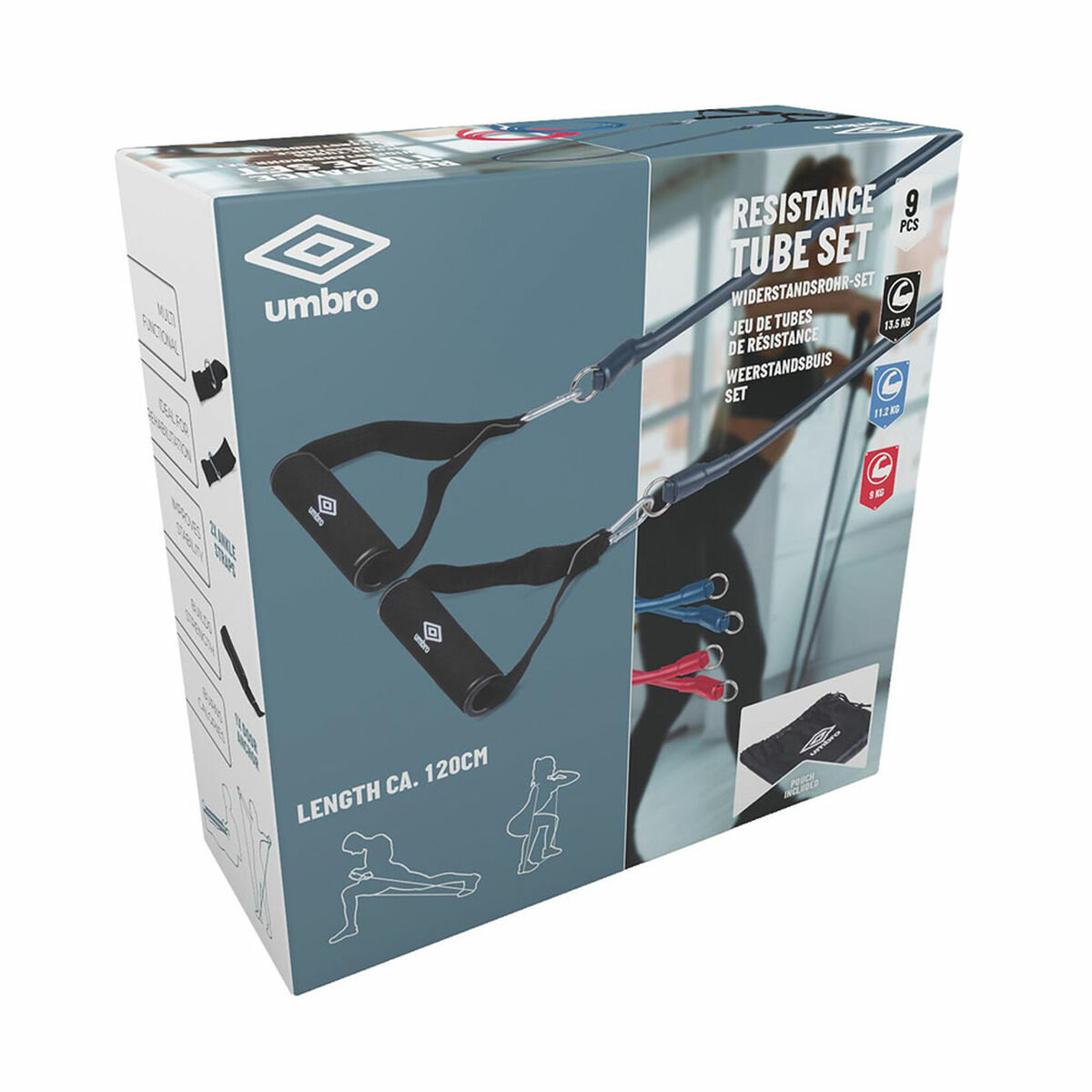 Elastiska motståndsband Umbro Svart - 3
