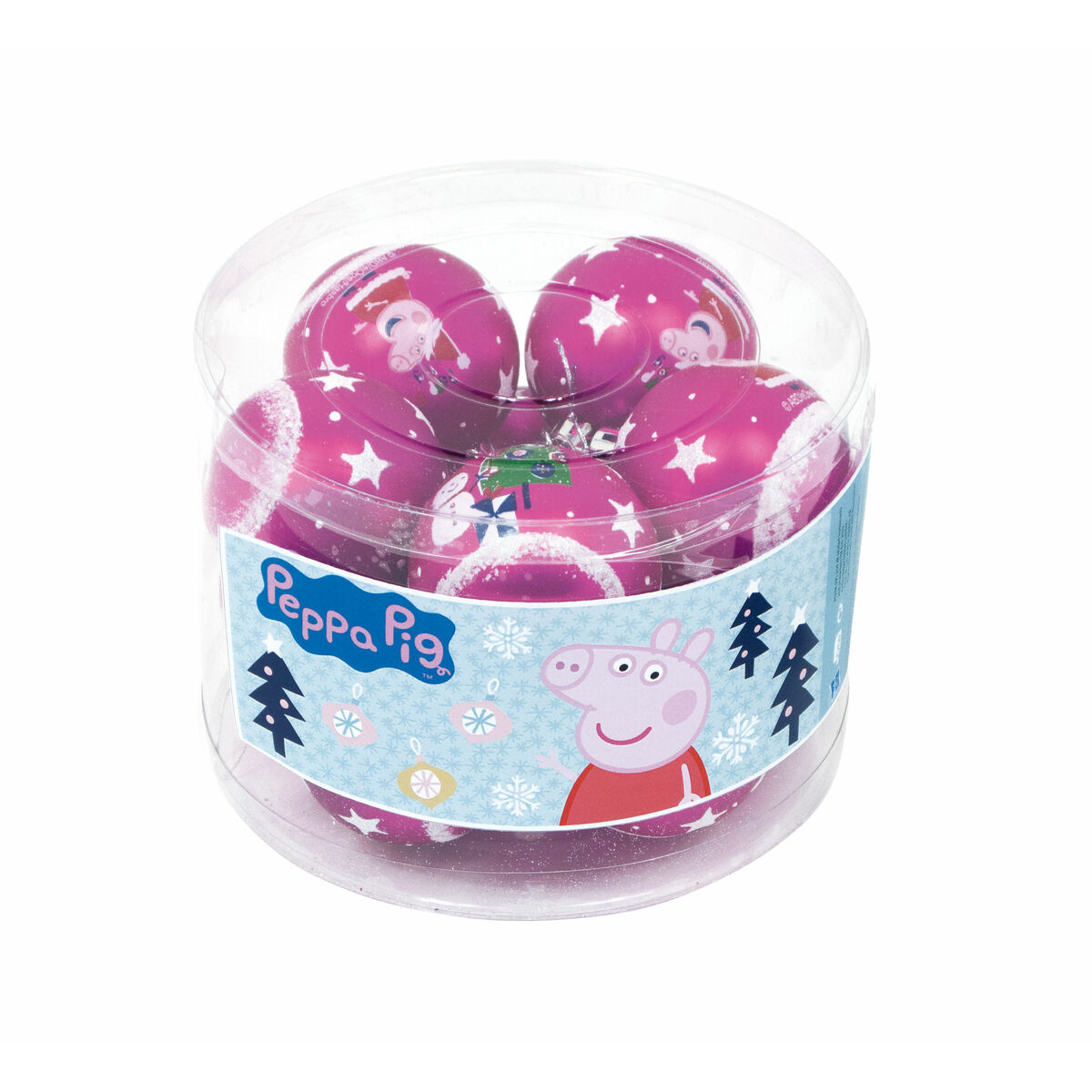 Julgranskula Peppa Pig Cosy corner Fuchsia 10 antal Plast (Ø 6 cm) - 2