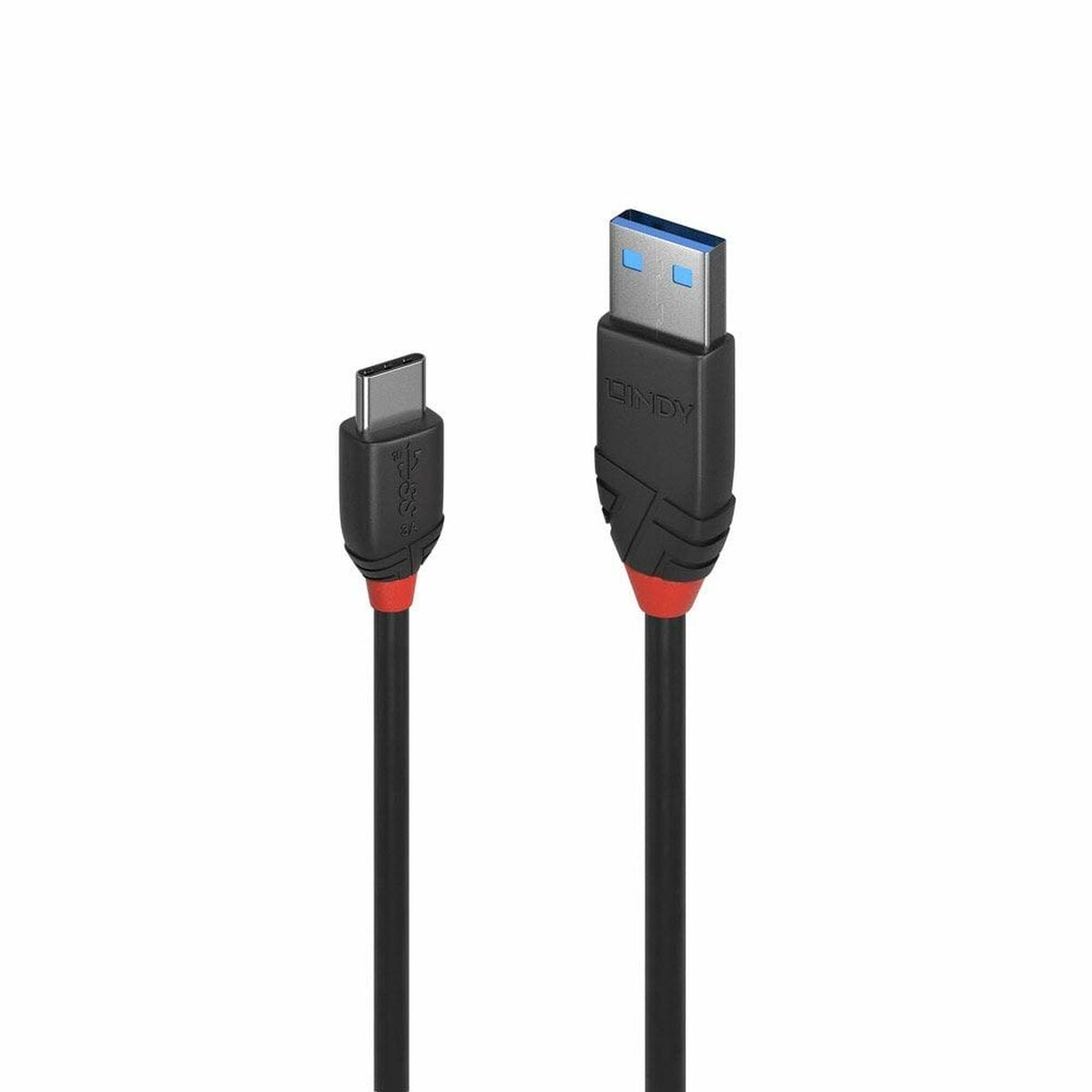 USB A till USB C Kabel LINDY 36915 50 cm Svart