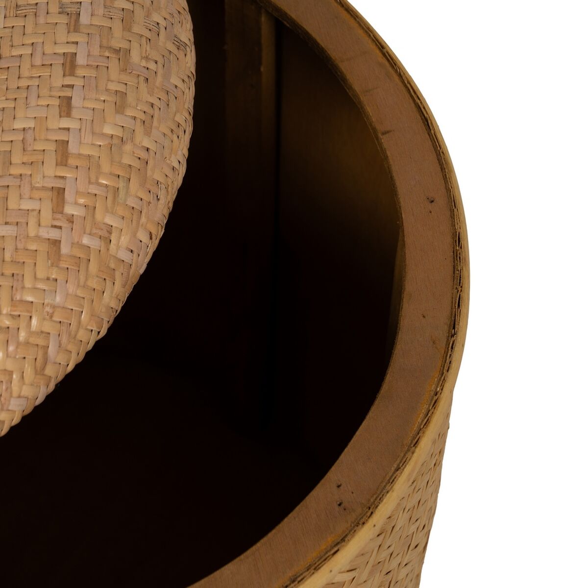 Puff RATÁN Naturell Rattan 40 x 40 x 46 cm (2 antal) - 6