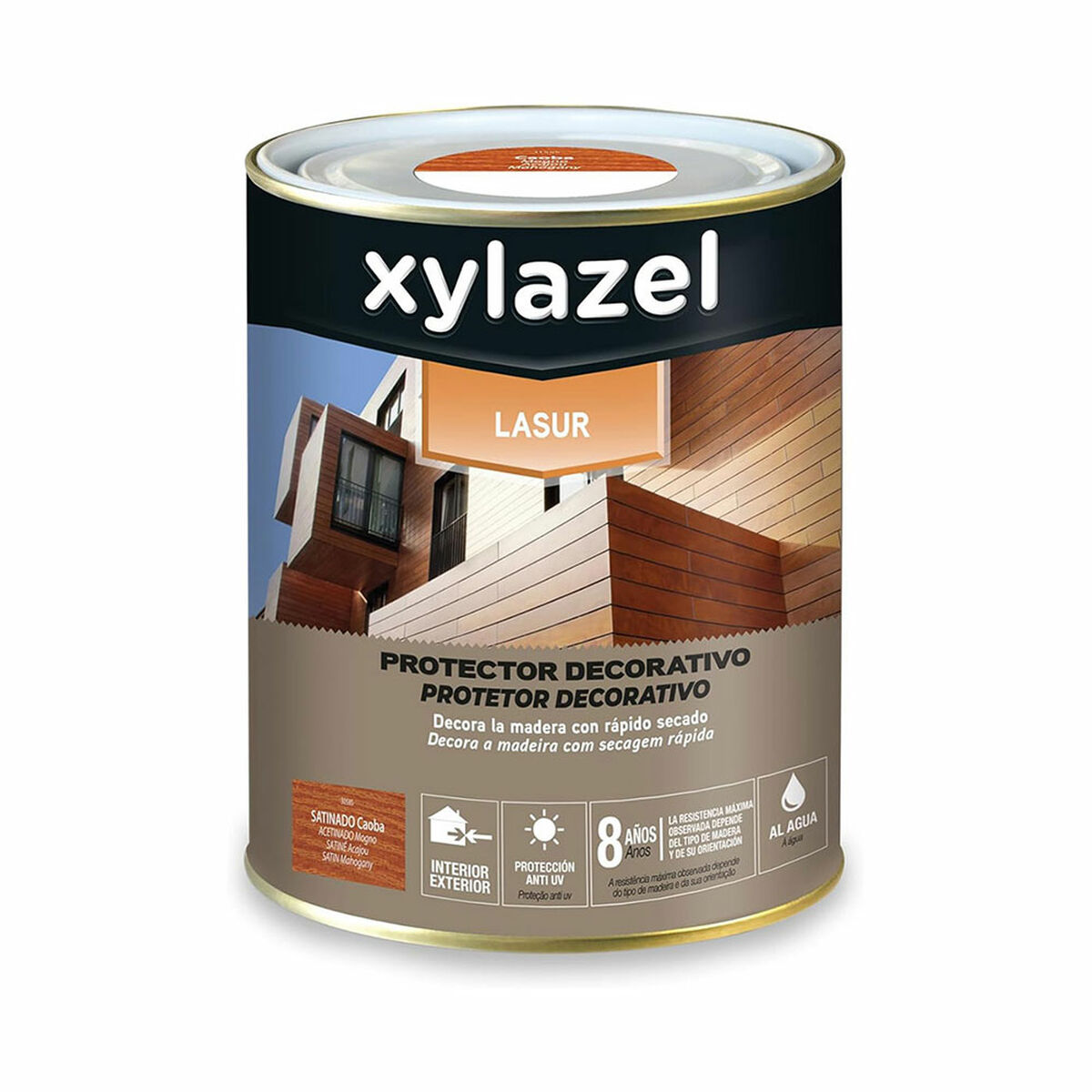 Lasur Xylazel Mahogny Satinfinish 750 ml