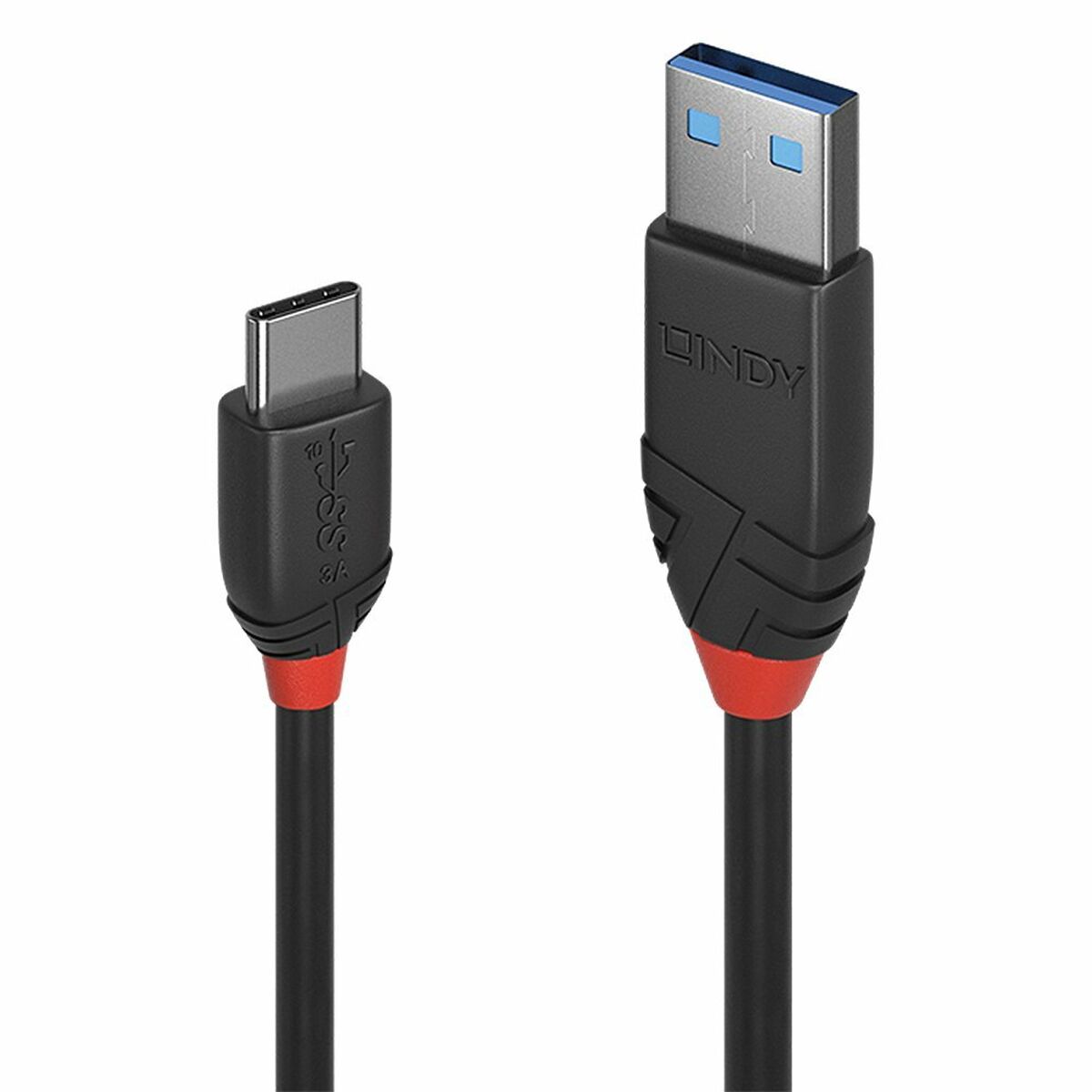 USB A till USB C Kabel LINDY 36916 Svart 1 m - 2