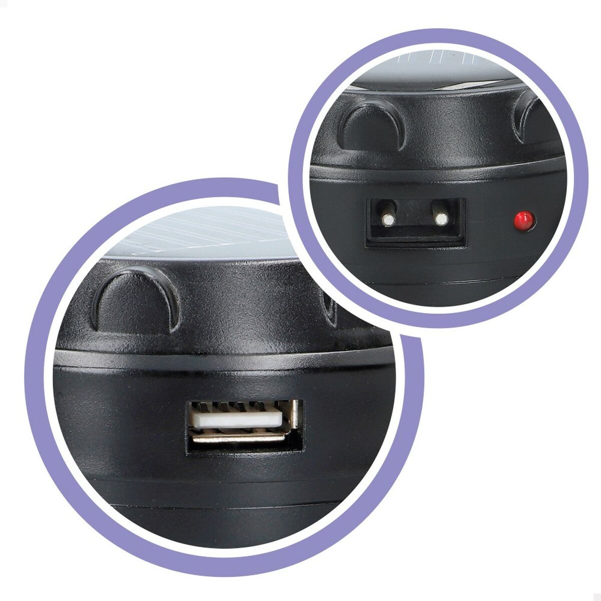 Campinglampa Aktive Svart (6 antal) - 3