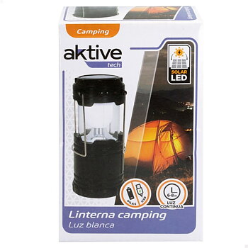 Campinglampa Aktive Svart (6 antal)