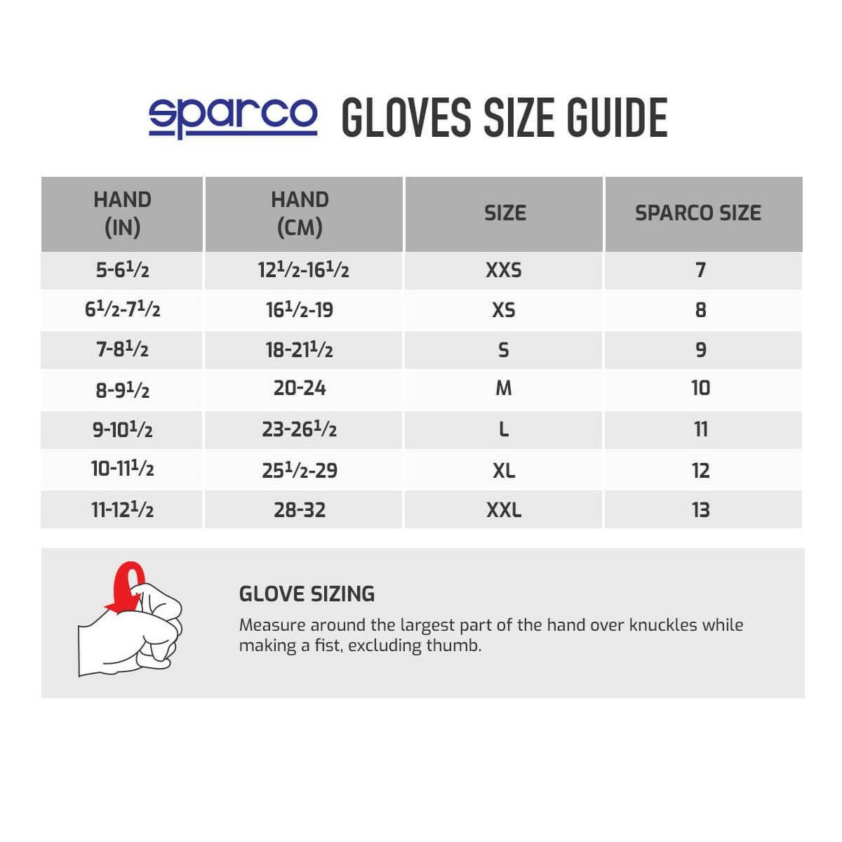 Karting Gloves Sparco LAP FIA 8856-2018 Svart - 3