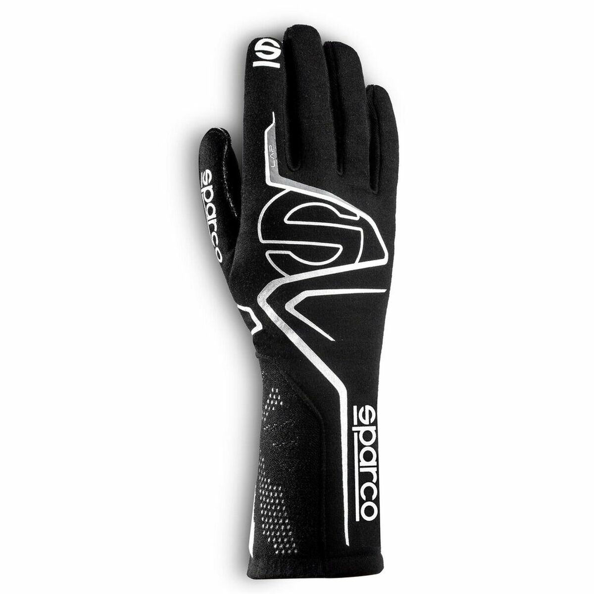 Karting Gloves Sparco LAP FIA 8856-2018 Svart