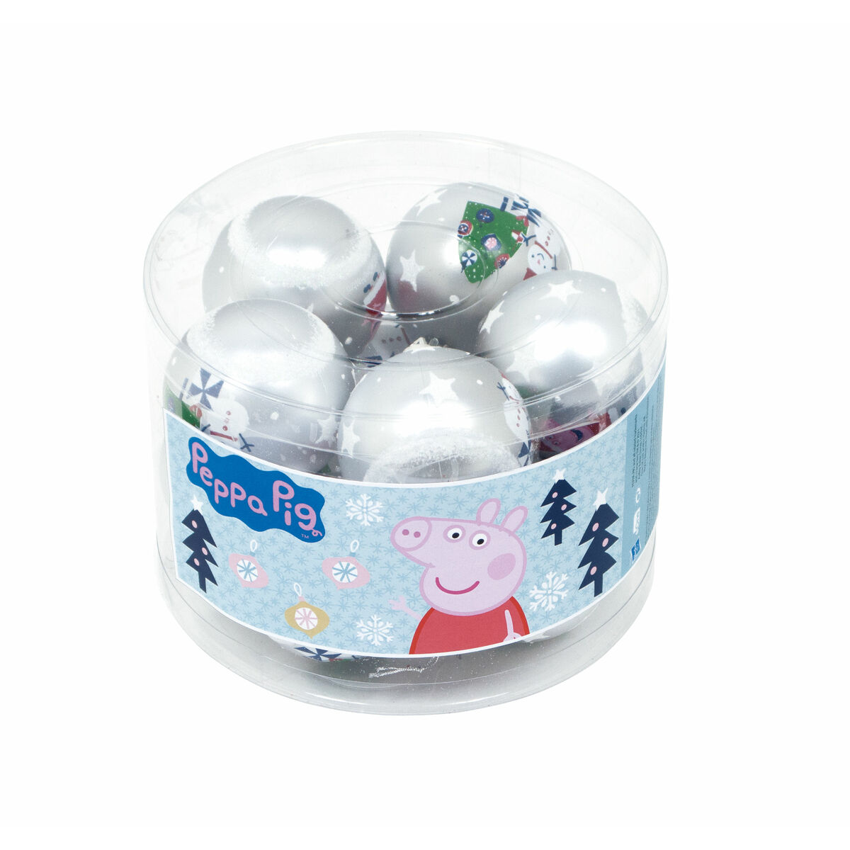 Julgranskula Peppa Pig Cosy corner Silvrig 10 antal Plast (Ø 6 cm) - 6