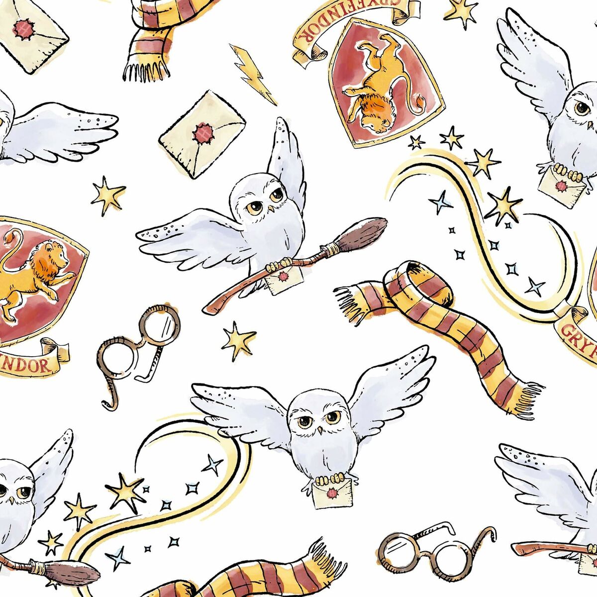 Påslakan Harry Potter Hedwig 140 x 200 cm Säng 80 - 4
