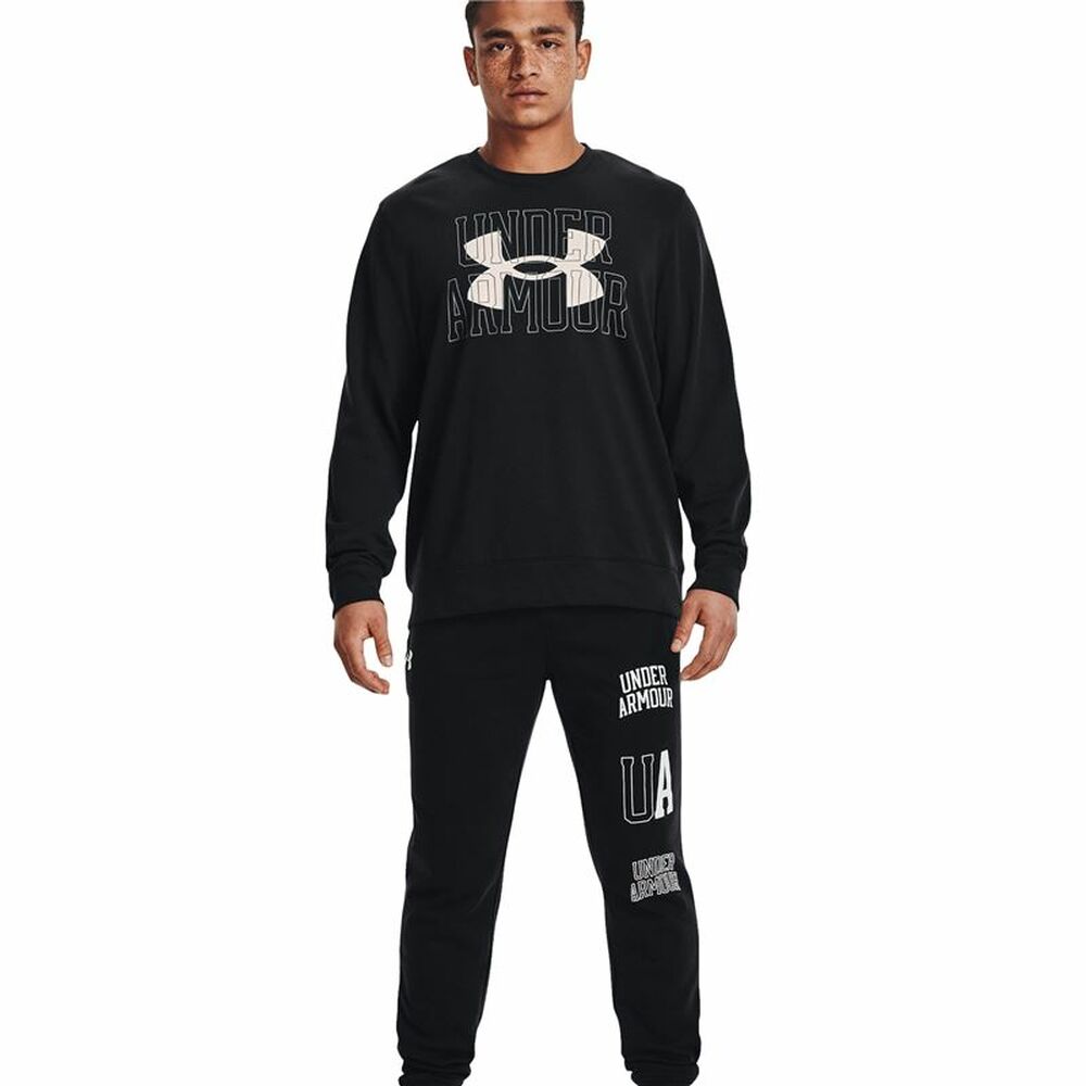 T-shirt med lång ärm Herr Under Armour Logo Crew Svart - 3