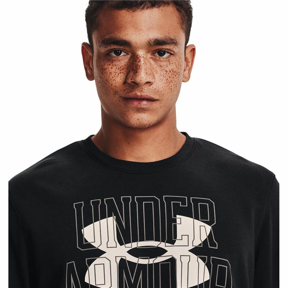 T-shirt med lång ärm Herr Under Armour Logo Crew Svart - 2