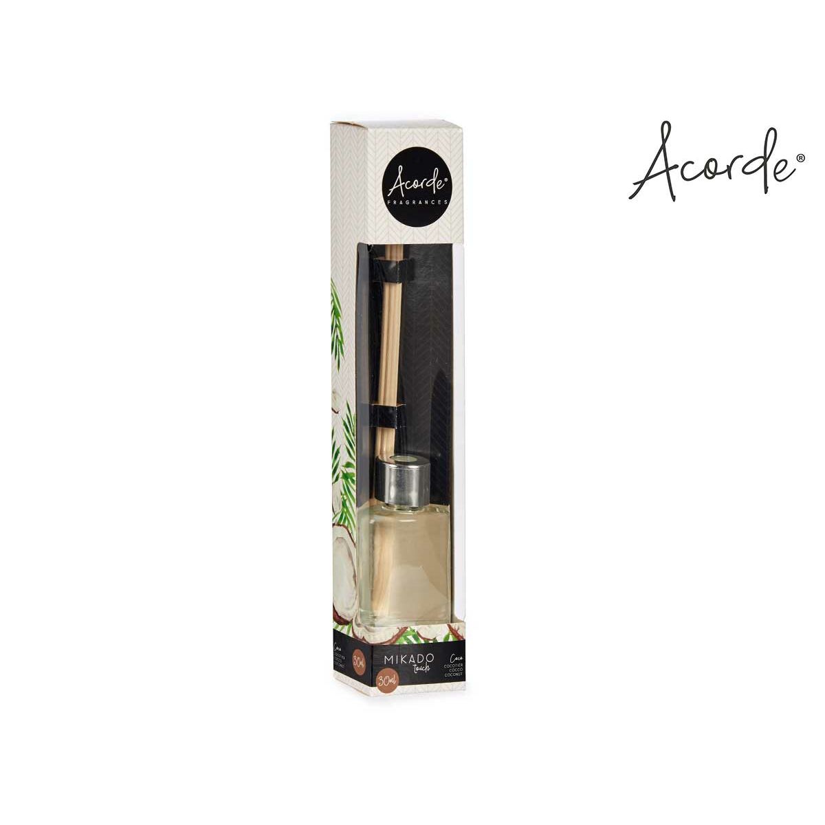 Parfympinnar Acorde Kokosnöt 30 ml (12 antal) - 7