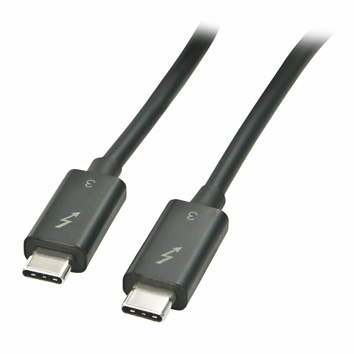 USB-C-kabel LINDY 41556 Svart 1 m (1 antal) - 2