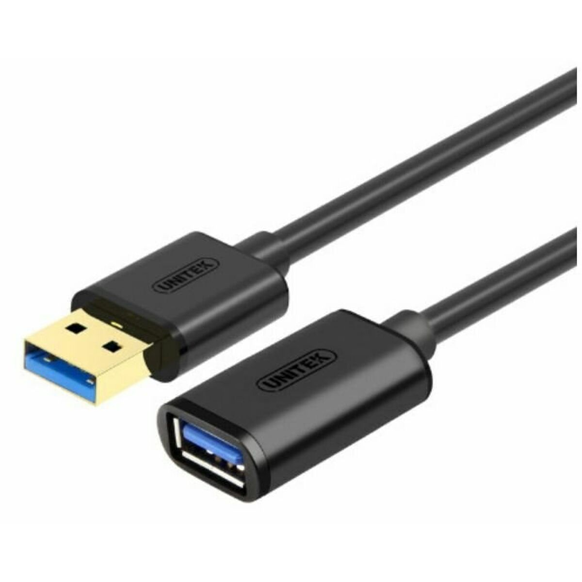 Skarvsladd USB Unitek Y-C456GBK Svart 50 cm - 2