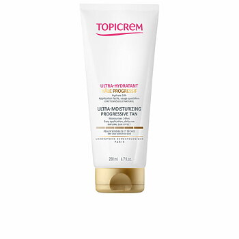 Fuktighetsbevarande brun utan sol-lotion Topicrem Progressive Tan