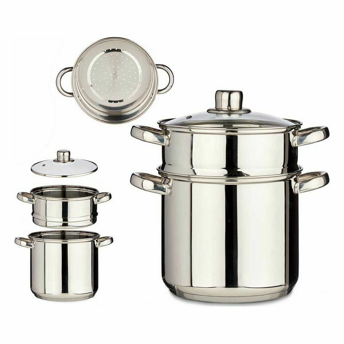 ångare med stekpanna Glas 6 L (2 antal) - 3