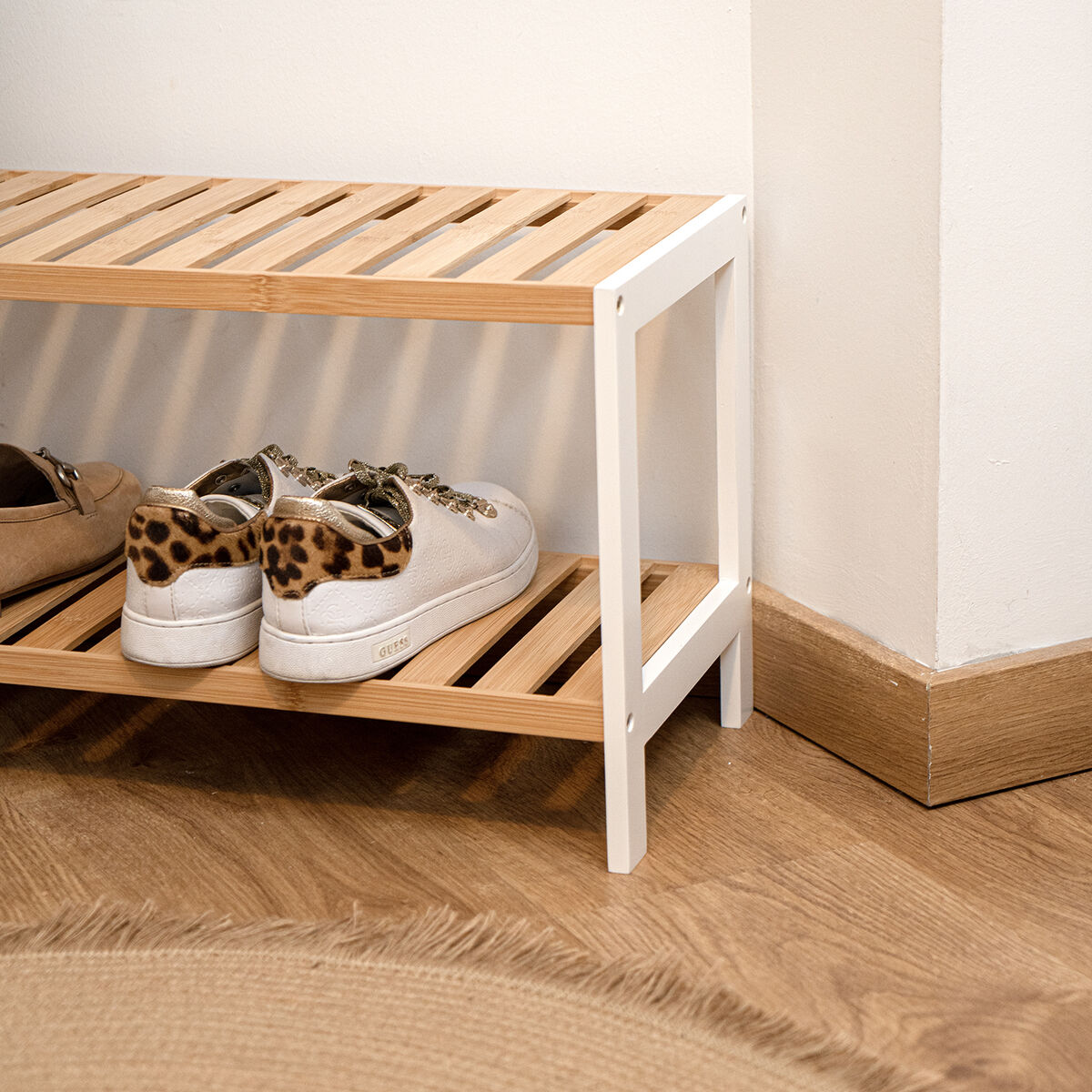 Skoställ Vinthera Moa Naturell Bambu 69 x 24,5 x 31 cm - 5