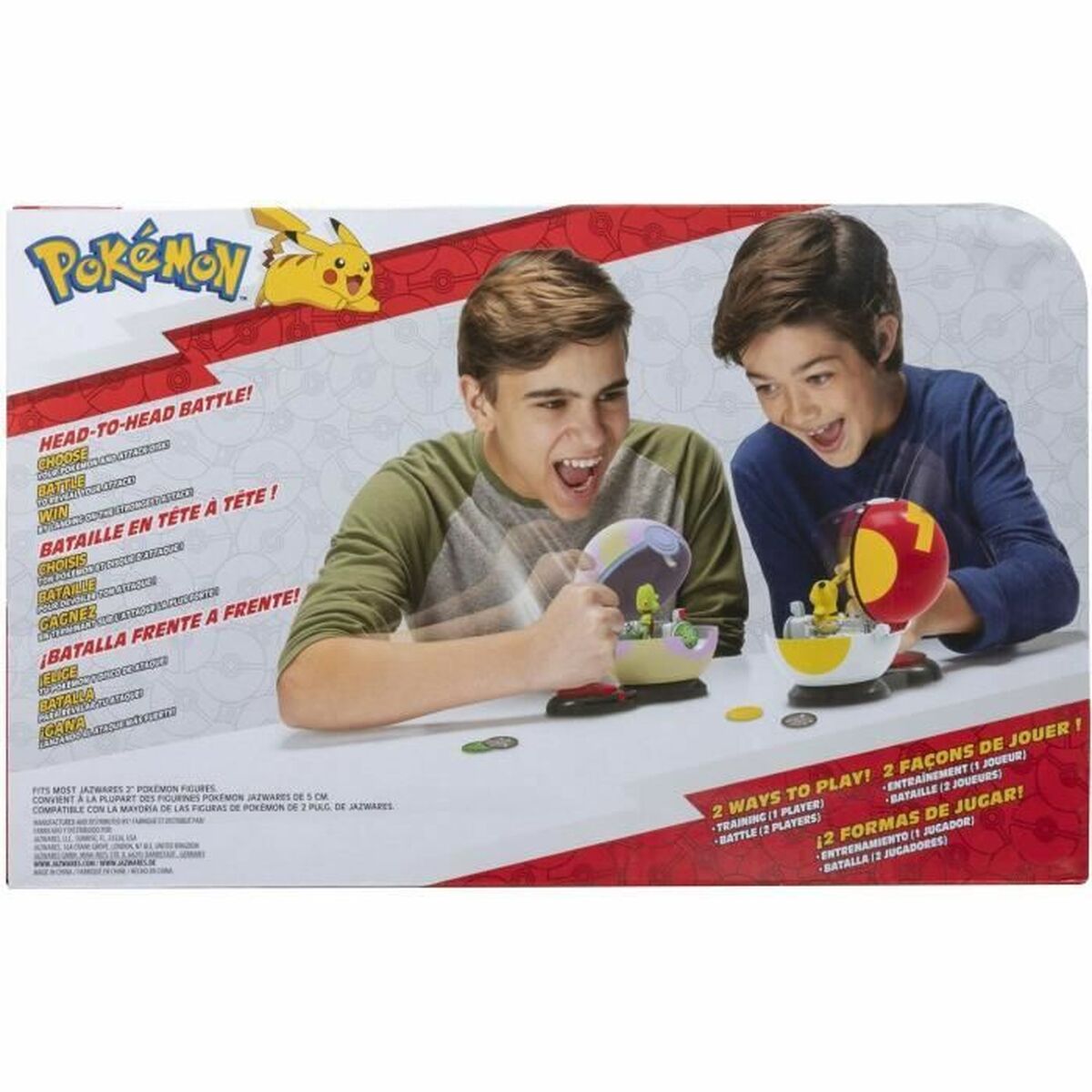 Playset Pokémon Poke Ball surprise attack Pikachu vs Arcko 6 Delar - 6