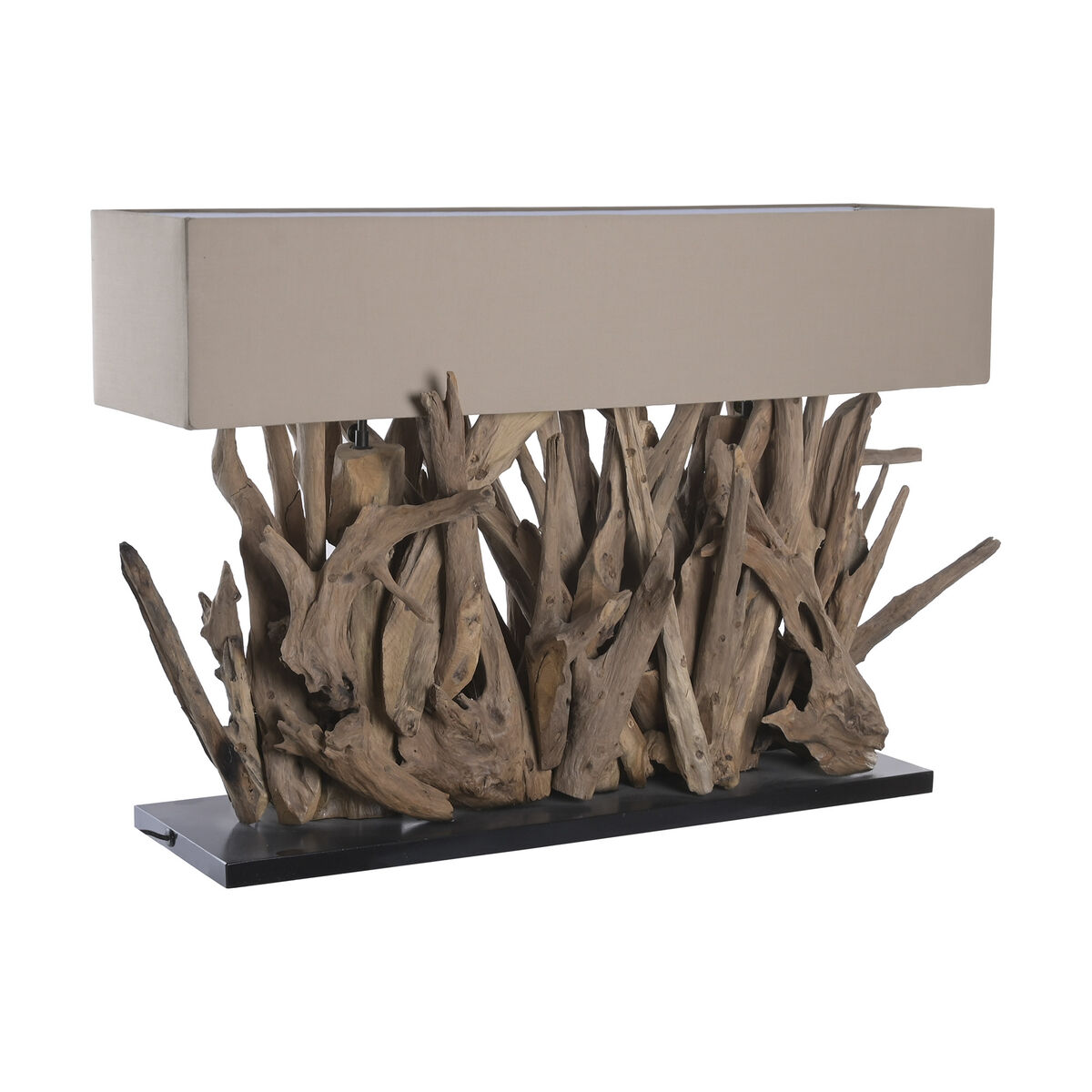 Bordslampa Home ESPRIT Brun Svart 50 W 220 V