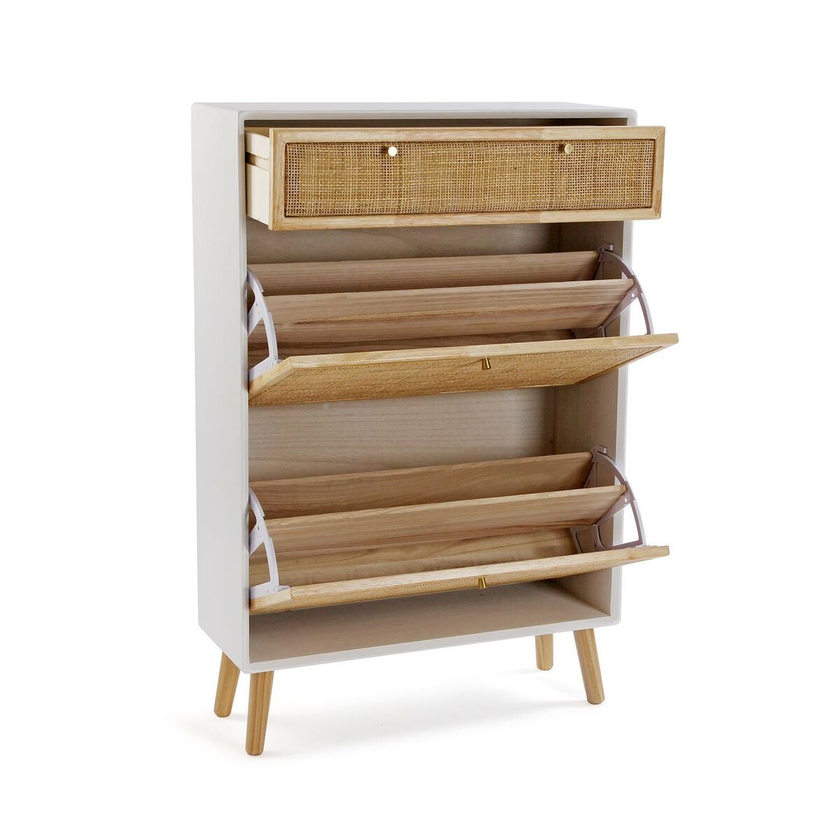Skoställ Versa Vega Rattan Paulowniaträ 25,5 x 106 x 70 cm - 3