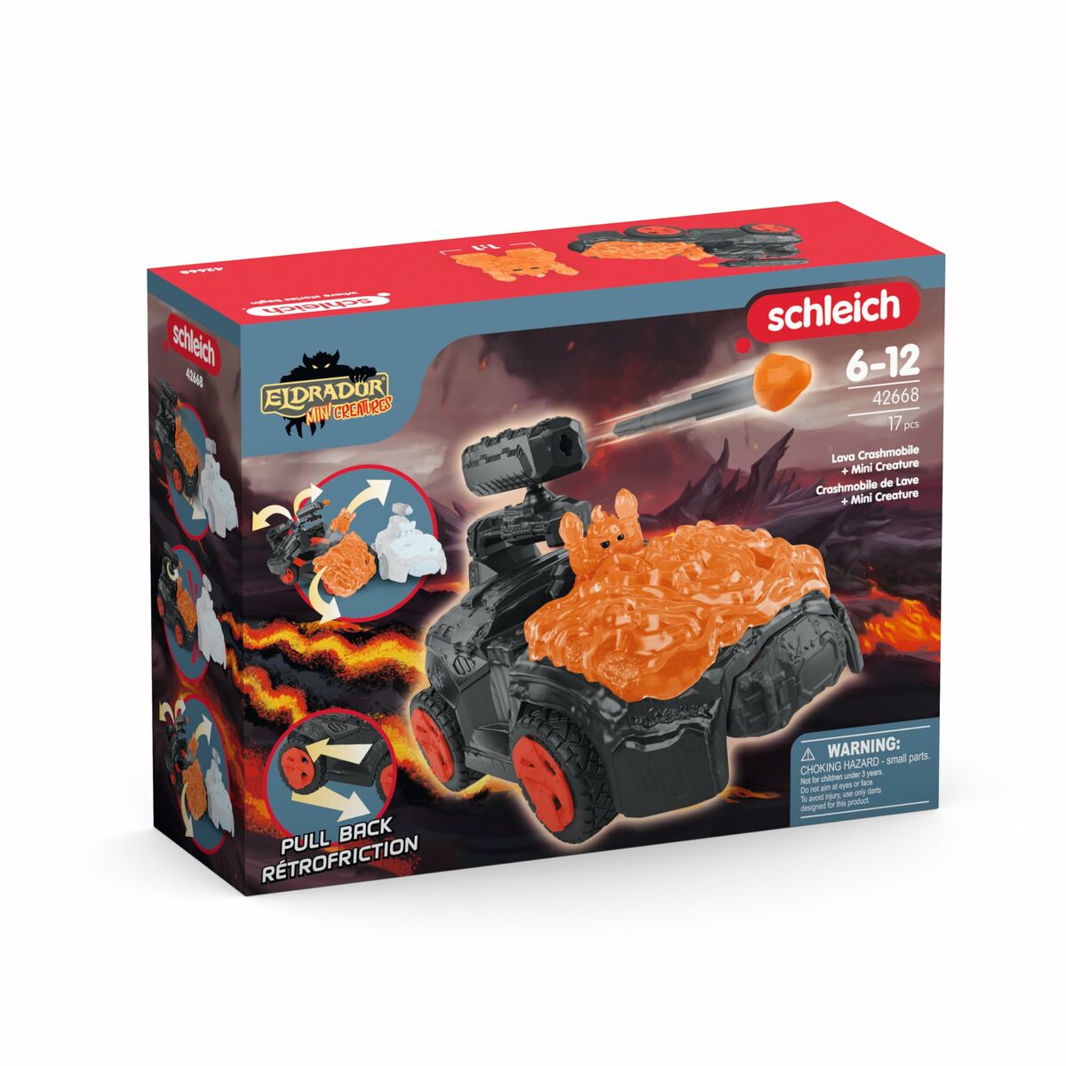 Playset Schleich Lava Crashmobile 17 Delar - 7