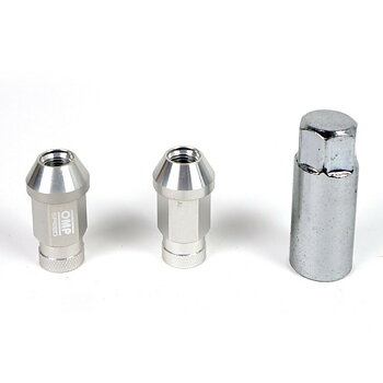 Set Skruv OMP 7075 Silver 20 uds M14 x 1,25