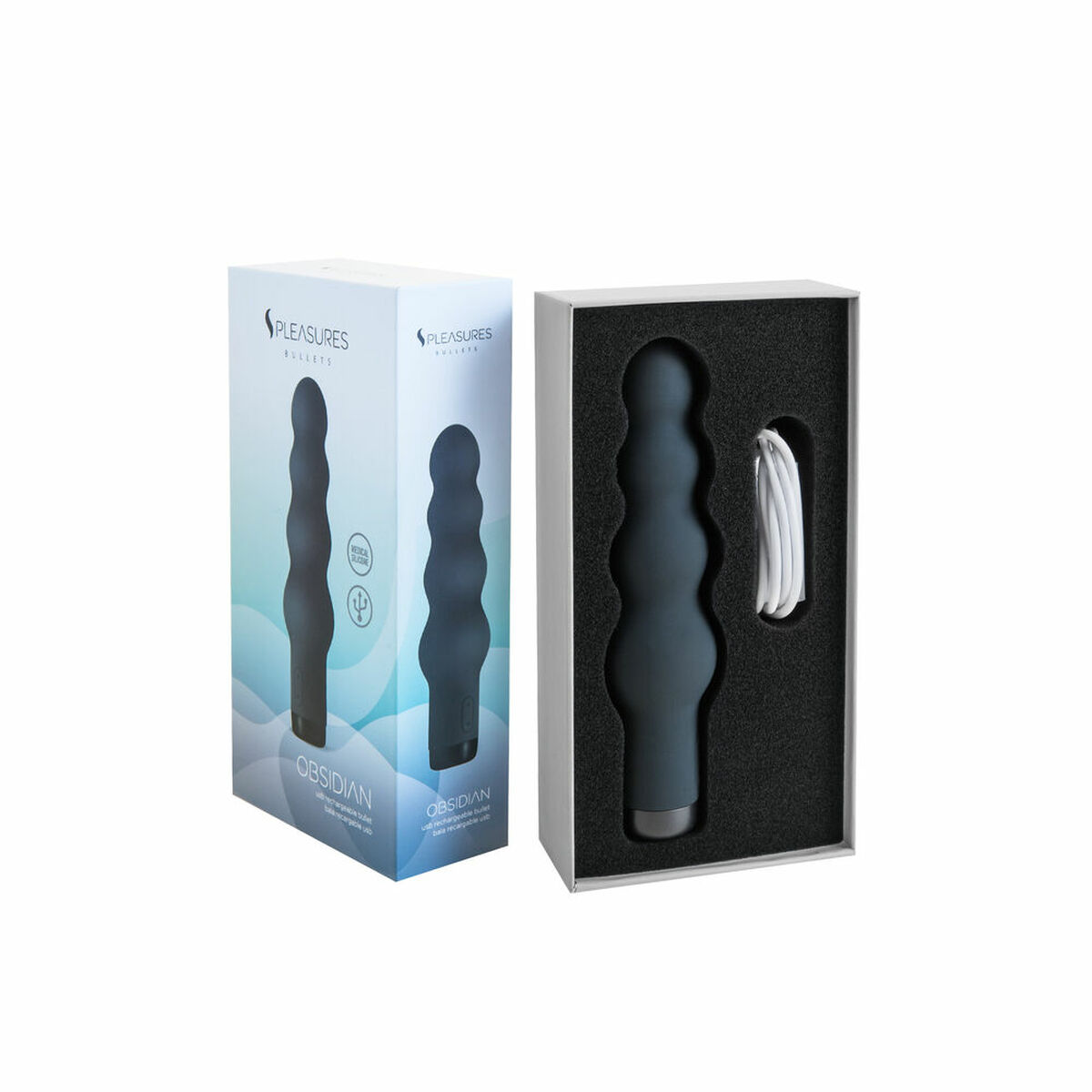Patronvibrator S Pleasures Svart - 4
