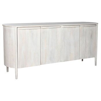 Skänk Home ESPRIT Vit Mangoträ 193 x 47 x 85,5 cm 175 x 47 x 80 cm
