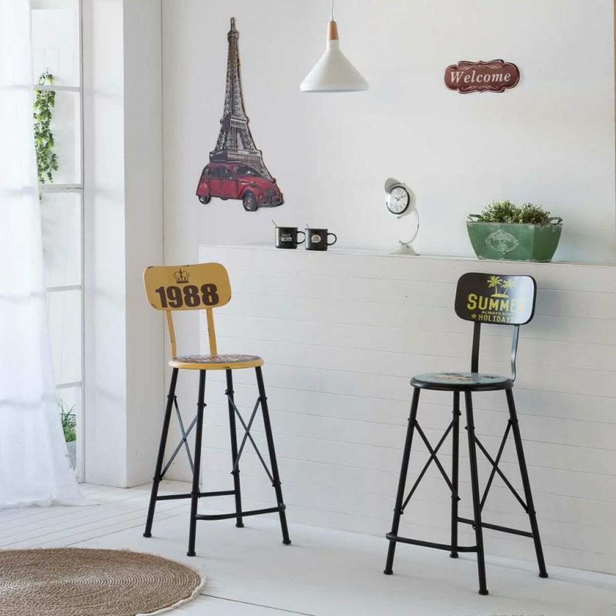 Väggplatta Alexandra House Living Järn 80 x 1 x 43 cm Torre Eiffel - 2