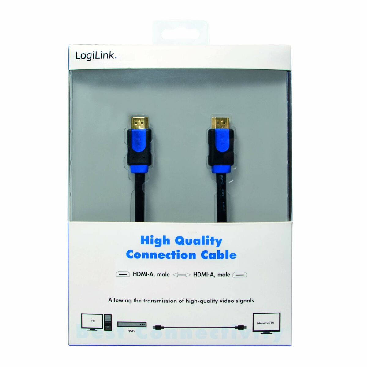 Kabel HDMI LogiLink Blå Svart Blå/Svart 15 m - 2