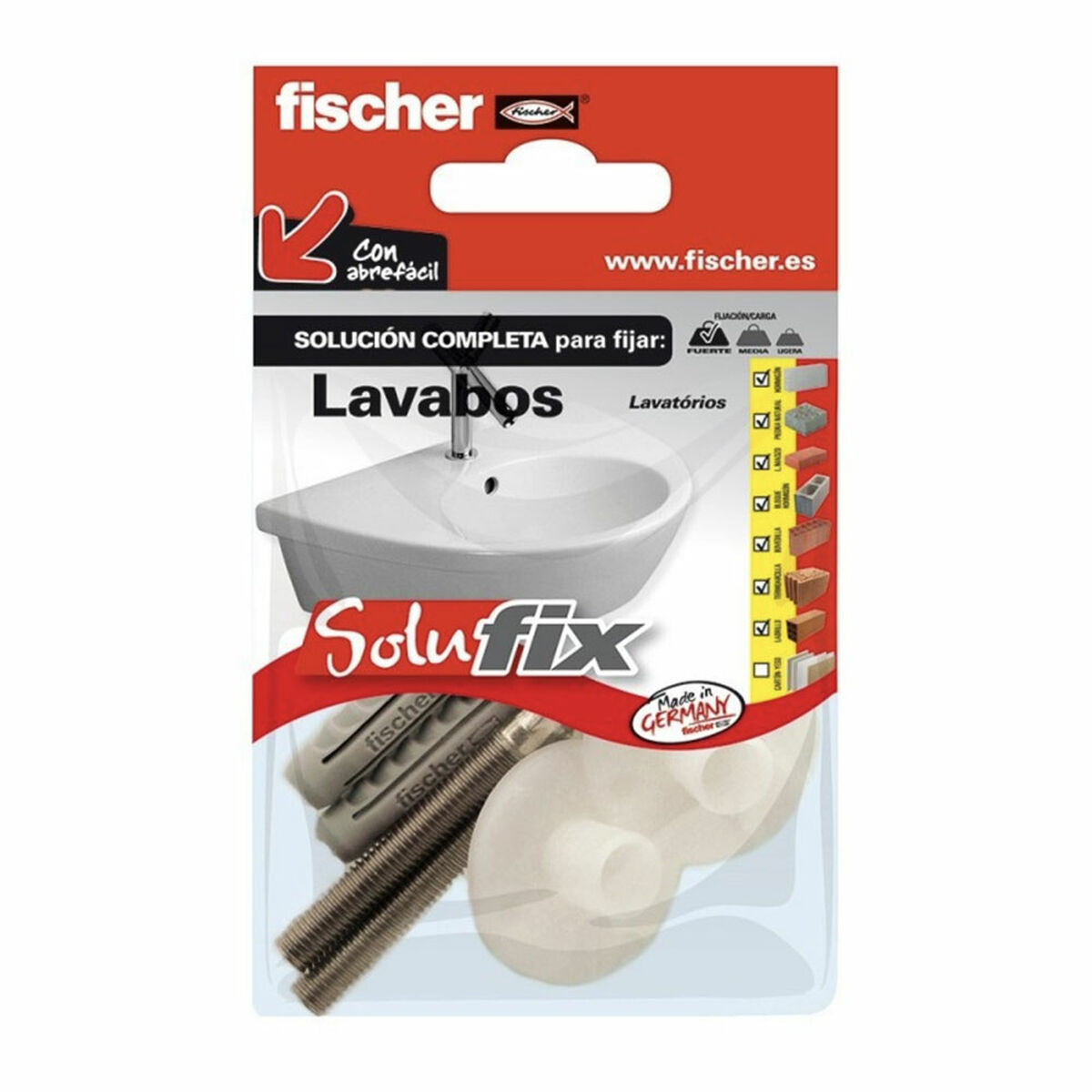 Fästsats Fischer Solufix 502695 Tvättfat