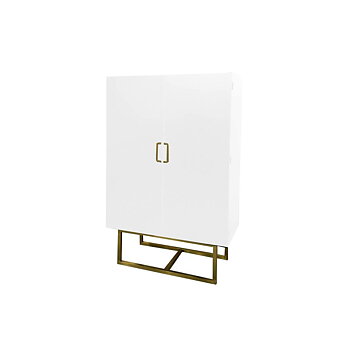 Skåp DKD Home Decor Vit Poppel 110 x 50 x 180 cm