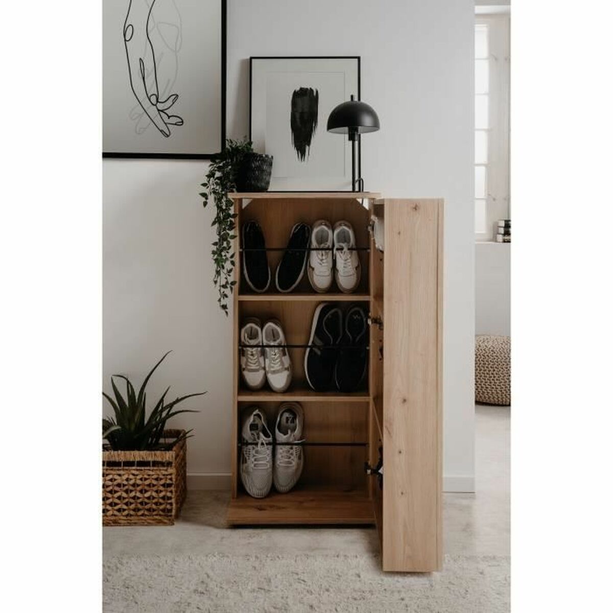 Skoställ Satos  Tölgy 100 x 110 x 34 cm - 5