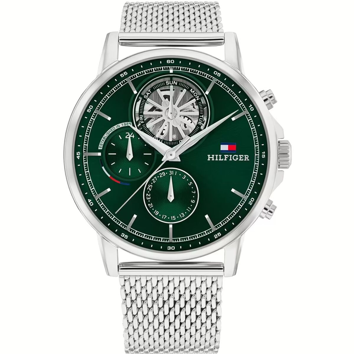 Herrklocka Tommy Hilfiger 1692157 Grön Silvrig