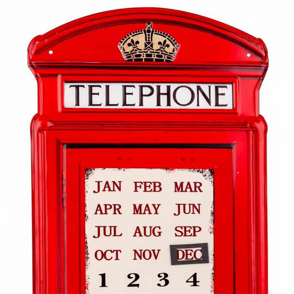 Väggplatta Alexandra House Living Telephone Järn 75 x 30 cm - 4