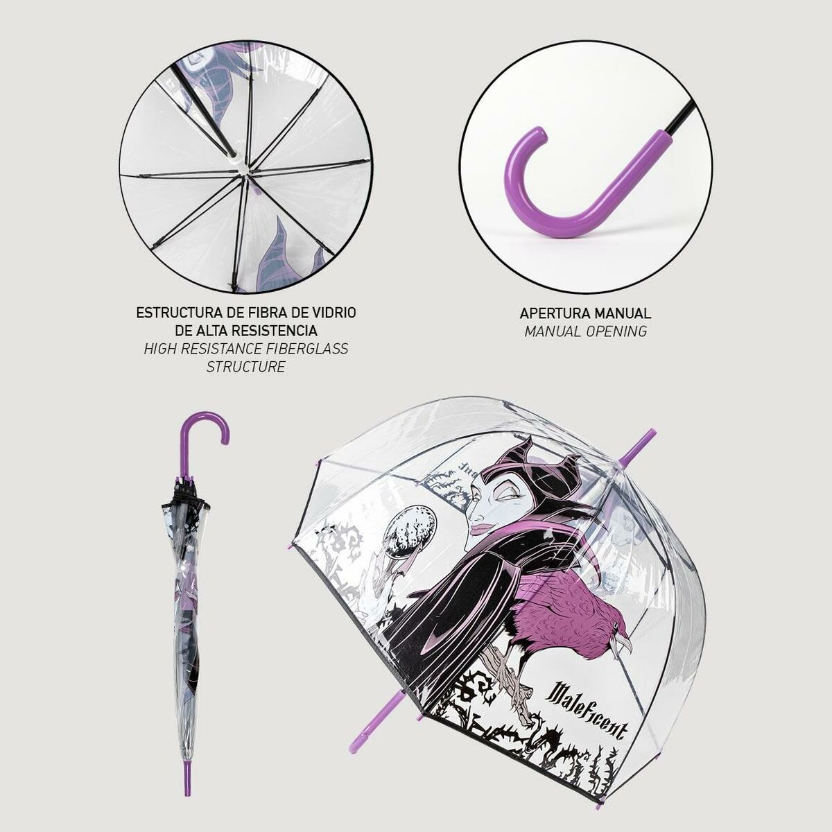Paraply Disney Svart PoE - 5