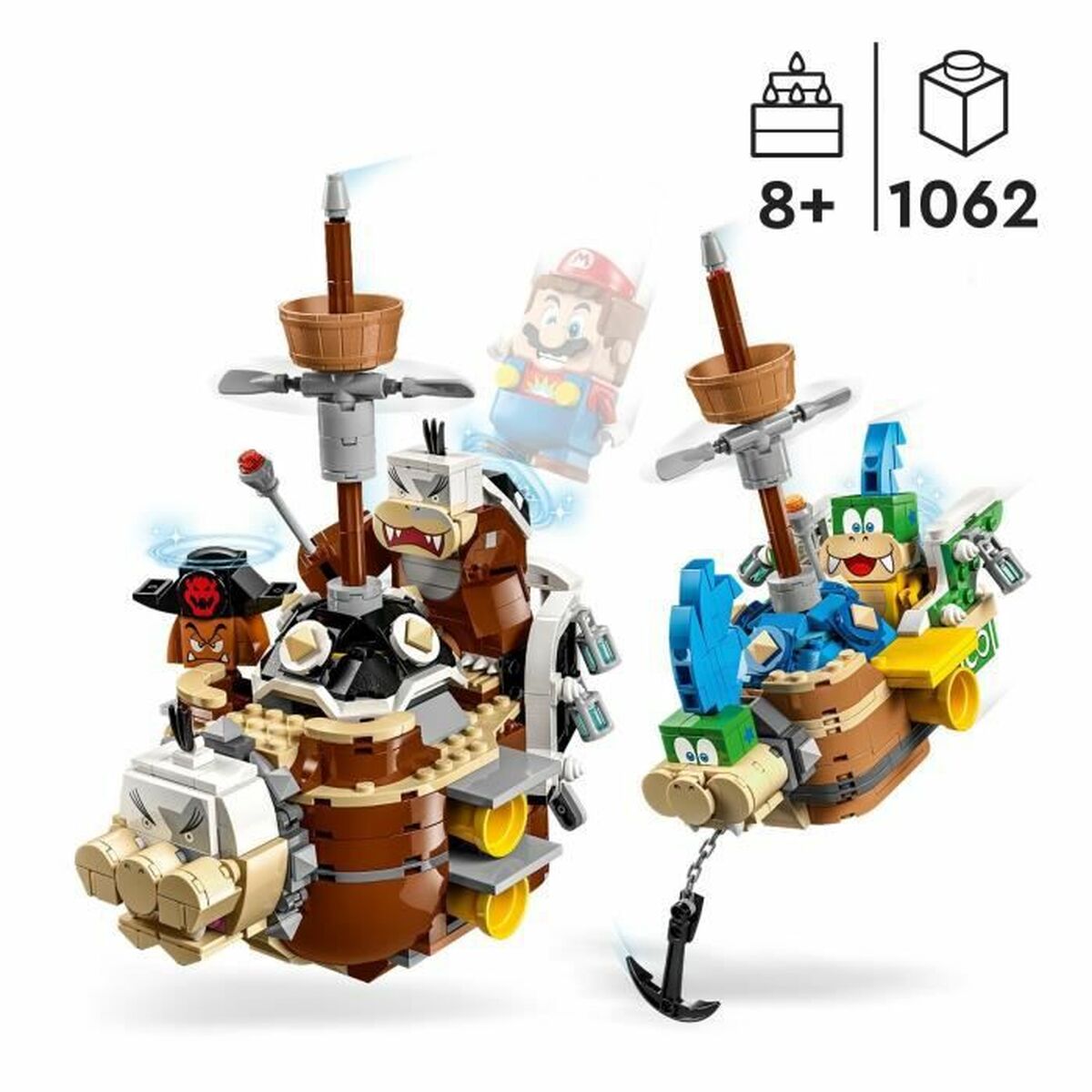 Playset Lego 71427 Super Mario: Larry's and Morton's Airships 1062 Delar - 6