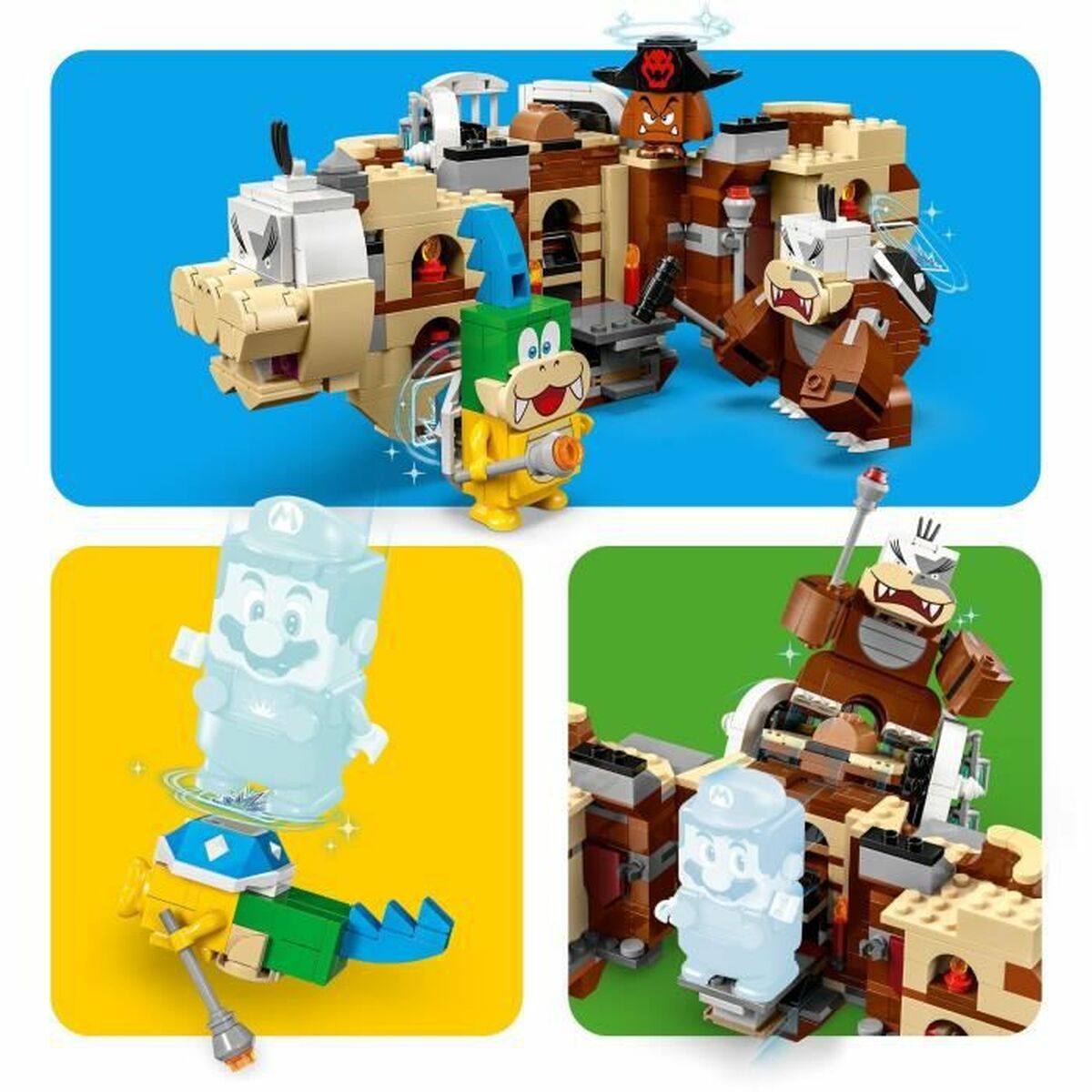 Playset Lego 71427 Super Mario: Larry's and Morton's Airships 1062 Delar - 4