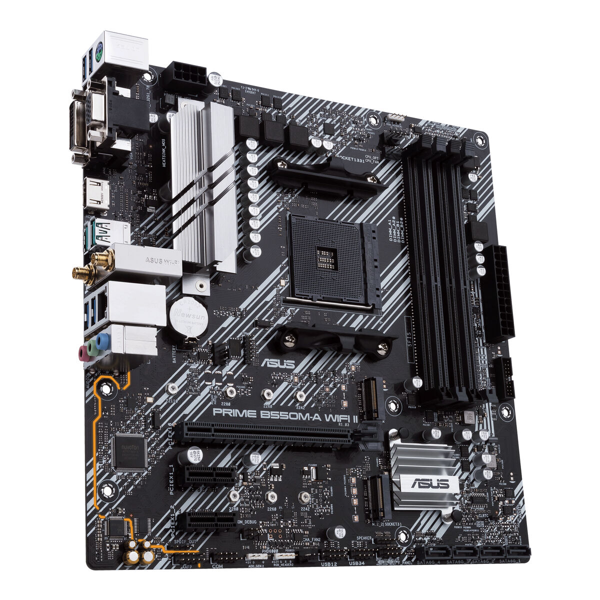 Moderkort Asus PRIME B550M-A WIFI II AMD B550 AMD AM4 - 3