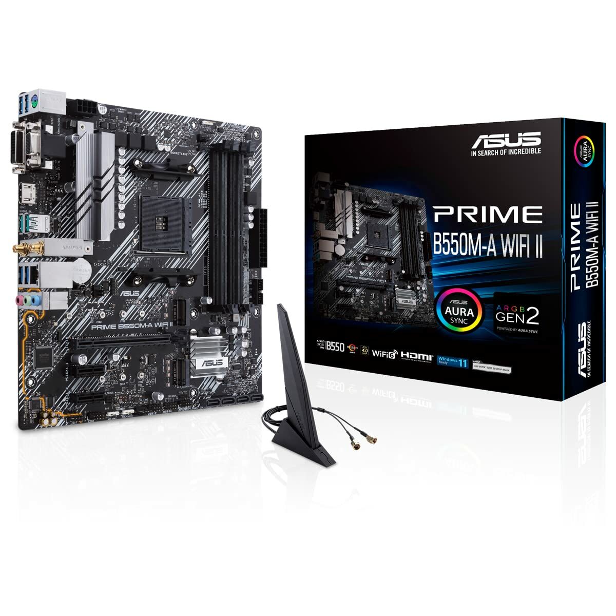 Moderkort Asus PRIME B550M-A WIFI II AMD B550 AMD AM4 - 5