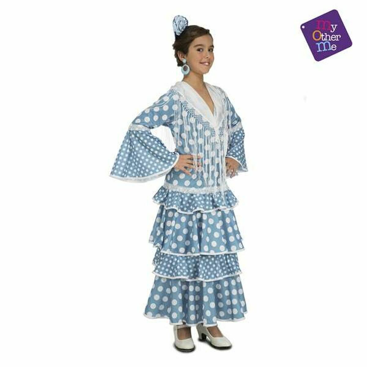 Maskeraddräkt för barn My Other Me 202950 Flamencodansare Turkos - 3