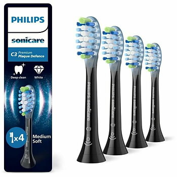 Tandborsthuvud Philips Svart 4 antal