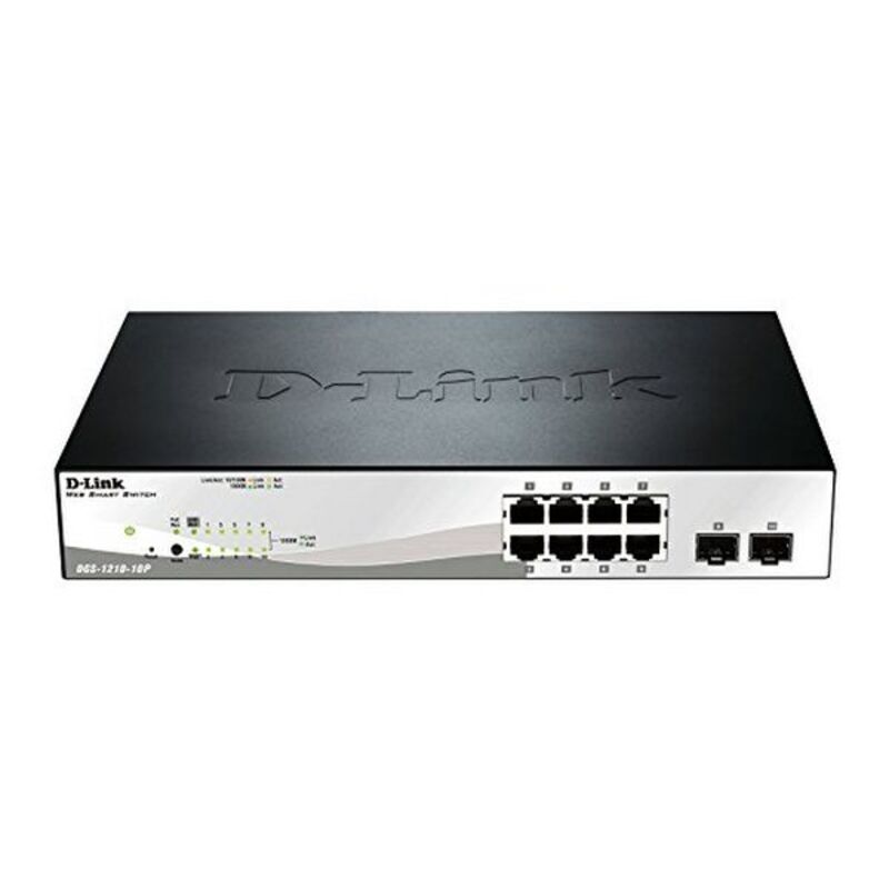 Skrivbords omkopplare D-Link DGS-1210-10P         10 Puertos RJ45 - 5