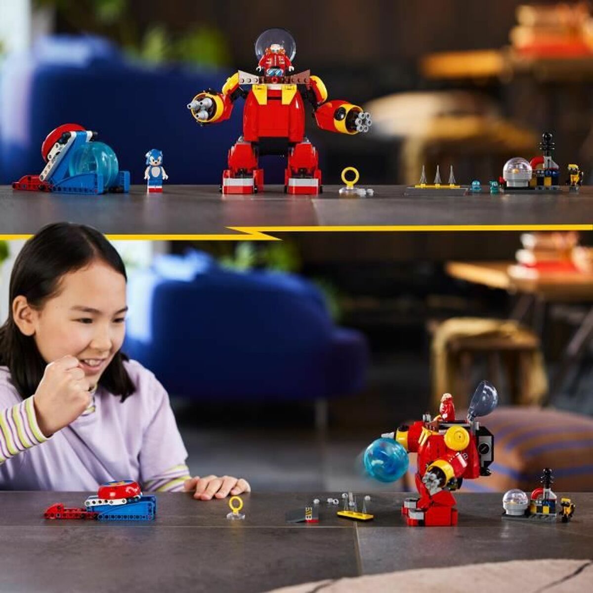 Playset Lego 76993 Sonic vs. Dr. Eggman's Death Egg Robot Sonic - 12