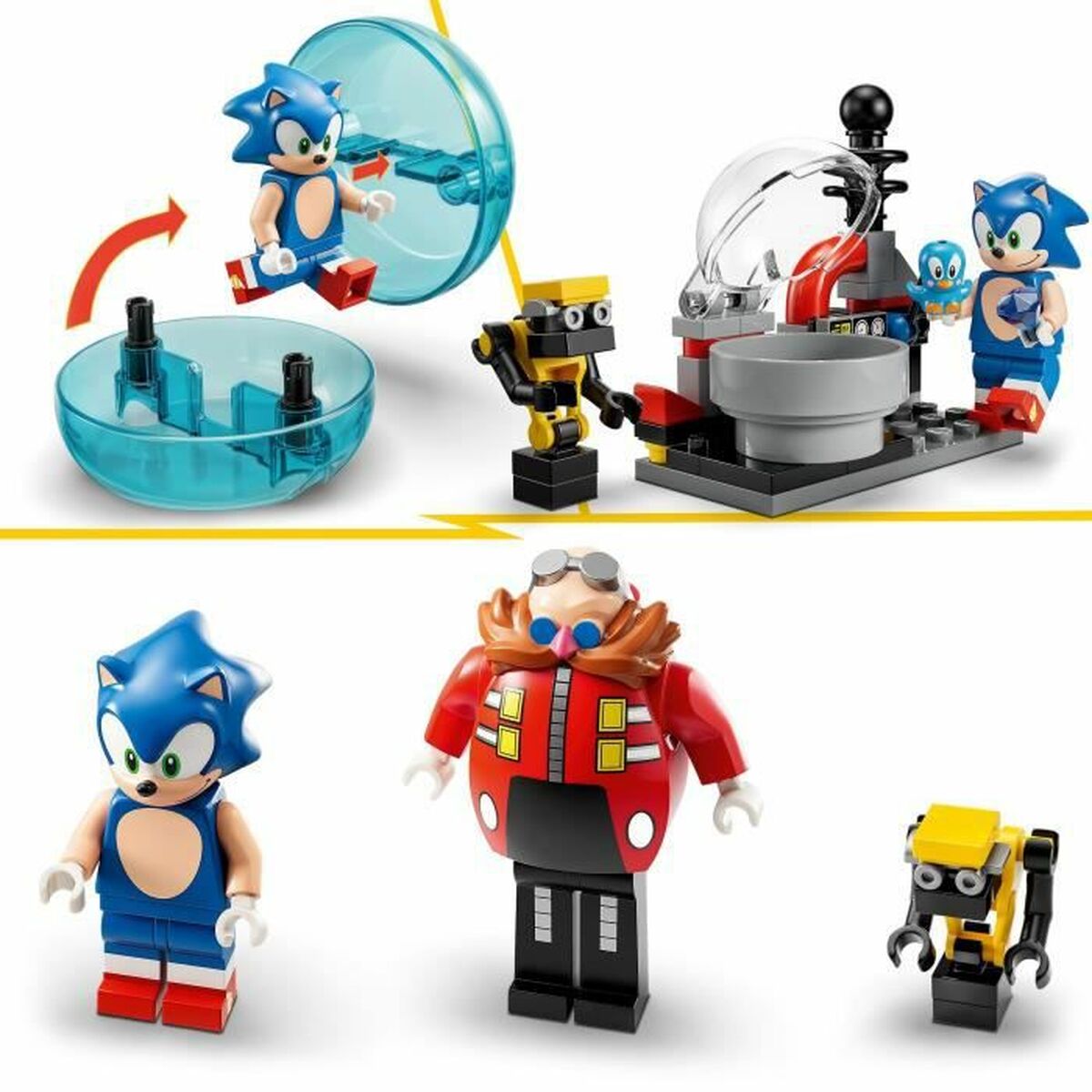 Playset Lego 76993 Sonic vs. Dr. Eggman's Death Egg Robot Sonic - 6